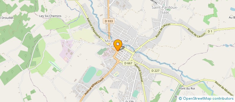 localisation de l'entreprise MONSIEUR LUC LAGRANGE  MIRAMONT-DE-GUYENNE