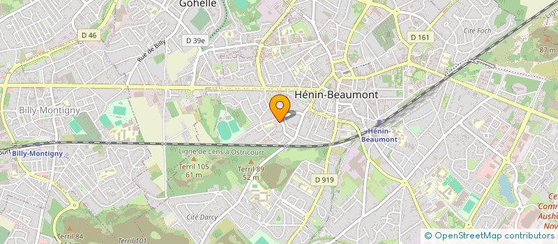 localisation de l'entreprise MONSIEUR LUC LANGINIER à HENIN-BEAUMONT