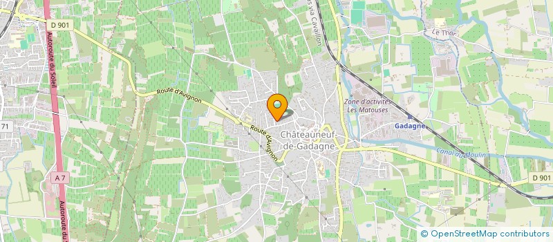 localisation de l'entreprise MONSIEUR LUC LAPORTE  CHATEAUNEUF-DE-GADAGNE