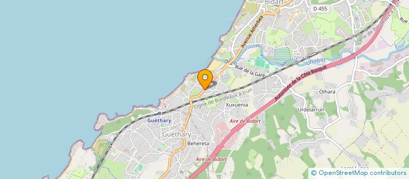 localisation de l'entreprise MONSIEUR LUC LARCADE  BIDART