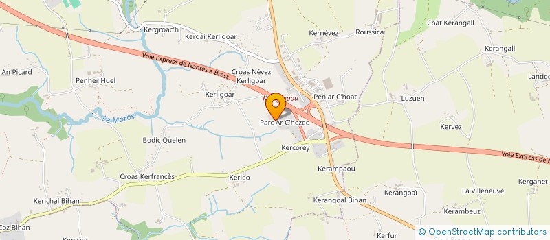 localisation de l'entreprise MONSIEUR LUC LASNEAU  MELGVEN