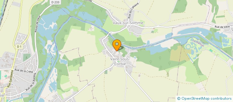 localisation de l'entreprise MONSIEUR LUC LAVOISIER  VAIRE-SOUS-CORBIE