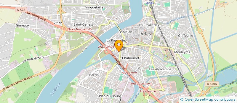 localisation de l'entreprise MONSIEUR LUC LAWIN  ARLES