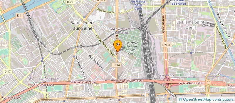 localisation de l'entreprise MONSIEUR LUC LEANDRY à SAINT-OUEN-SUR-SEINE