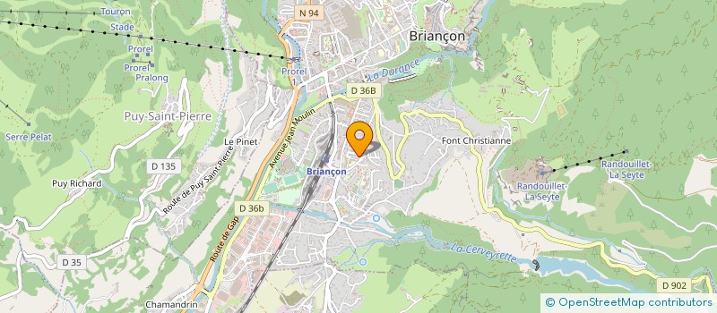 localisation de l'entreprise MONSIEUR LUC LEBRETON  BRIANCON