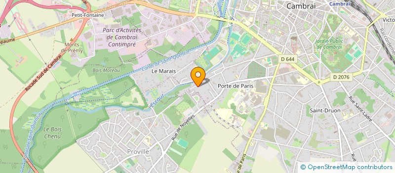 localisation de l'entreprise MONSIEUR LUC LEGRAND  CAMBRAI