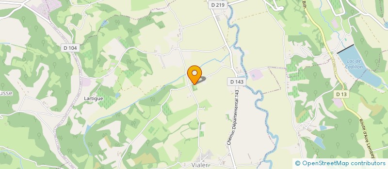 localisation de l'entreprise MONSIEUR LUC LEMBEZAT  VIALER