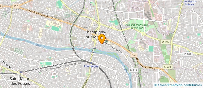 localisation de l'entreprise MONSIEUR LUC LESIGNE  CHAMPIGNY-SUR-MARNE