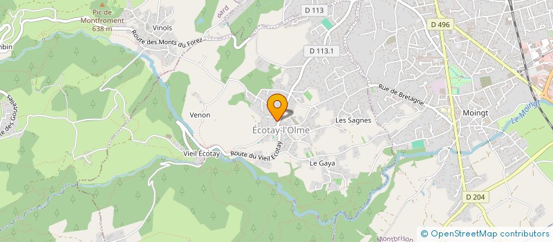 localisation de l'entreprise MONSIEUR LUC-LOUIS DELORME  ECOTAY-L'OLME