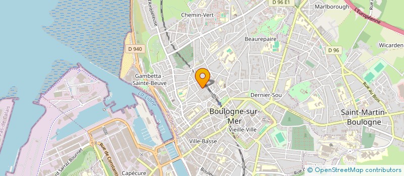 localisation de l'entreprise MONSIEUR LUC LOURDELLE  BOULOGNE-SUR-MER