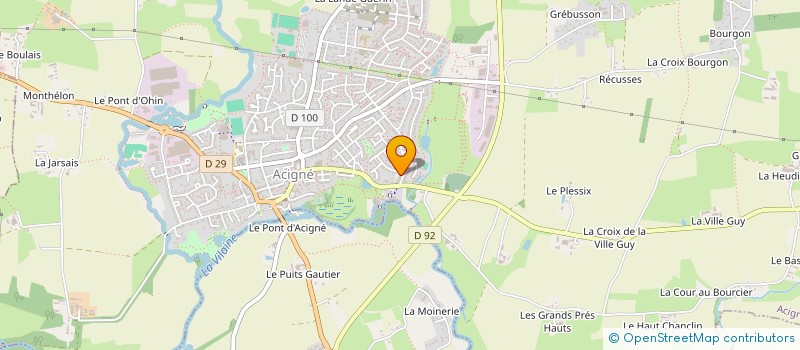 localisation de l'entreprise MONSIEUR LUC MANOEUVRIER  ACIGNE