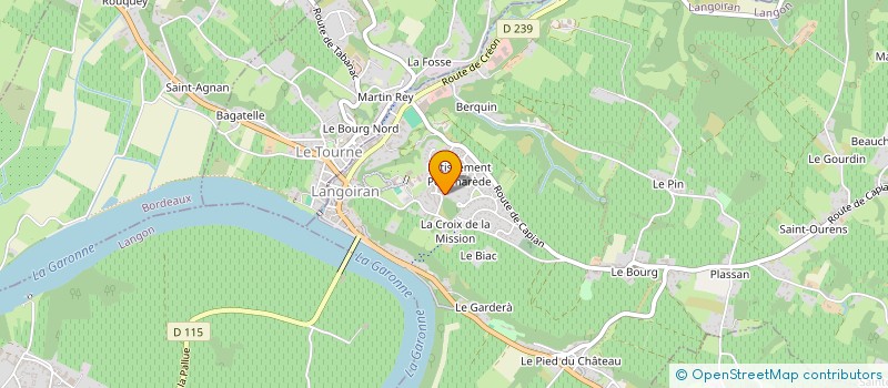 localisation de l'entreprise MONSIEUR LUC MARIN  LANGOIRAN