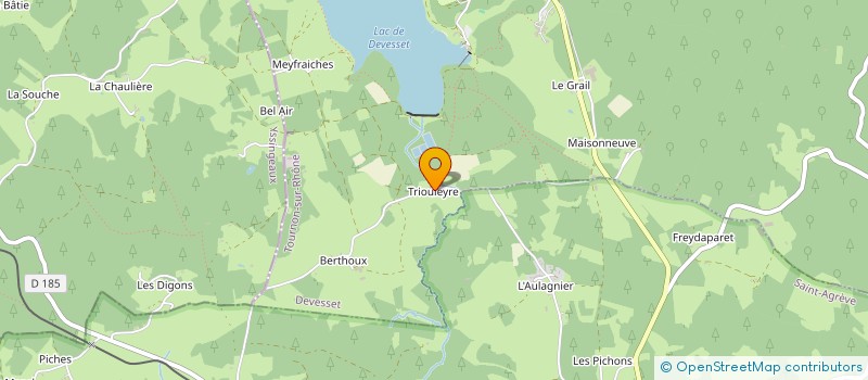 localisation de l'entreprise MONSIEUR LUC MAUS  DEVESSET