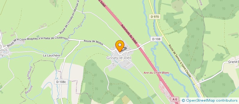 localisation de l'entreprise MONSIEUR LUC MAZEAU  GISSEY-LE-VIEIL