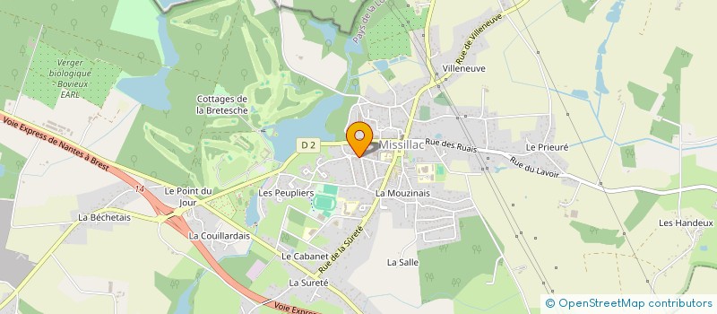 localisation de l'entreprise MONSIEUR LUC MEIGNEN  MISSILLAC