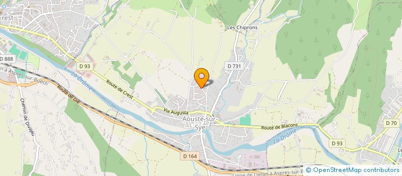 localisation de l'entreprise MONSIEUR LUC MENUT  AOUSTE-SUR-SYE