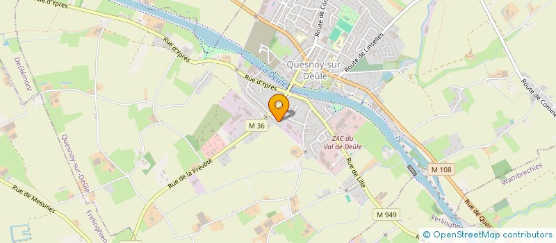 localisation de l'entreprise MONSIEUR LUC MERCIER à QUESNOY SUR DEULE