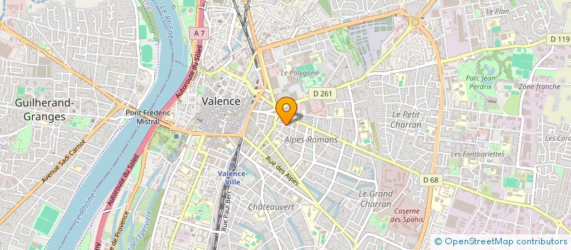 localisation de l'entreprise MONSIEUR LUC MERCIER à VALENCE
