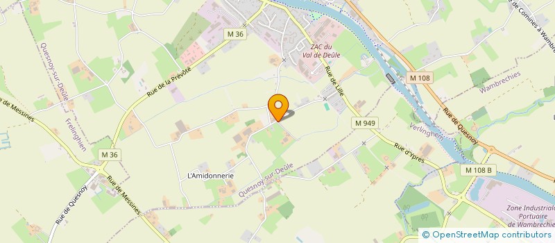 localisation de l'entreprise MONSIEUR LUC-MICHEL SEINGIER à QUESNOY-SUR-DEULE