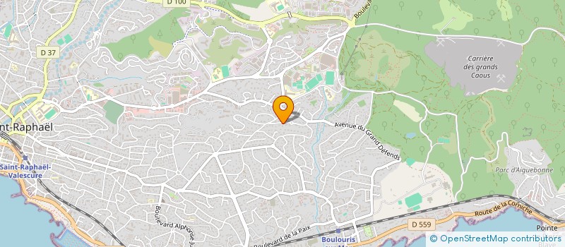 localisation de l'entreprise MONSIEUR LUC MICHELET  SAINT-RAPHAEL