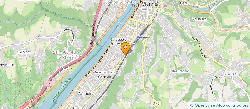 localisation de l'entreprise MONSIEUR LUC MONIN  VIENNE