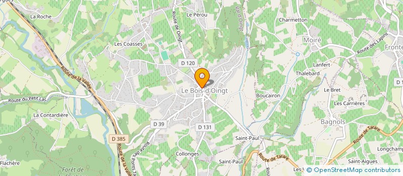 localisation de l'entreprise MONSIEUR LUC MONNERY à VAL D'OINGT