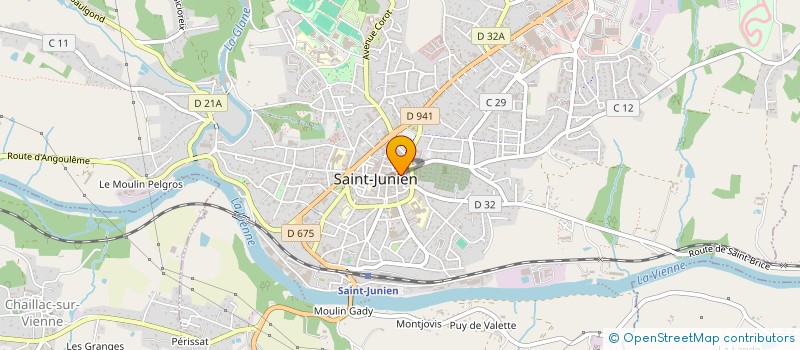 localisation de l'entreprise MONSIEUR LUC MOREAU à SAINT-JUNIEN