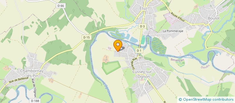 localisation de l'entreprise MONSIEUR LUC MOUREY à CUSSEY SUR L'OGNON