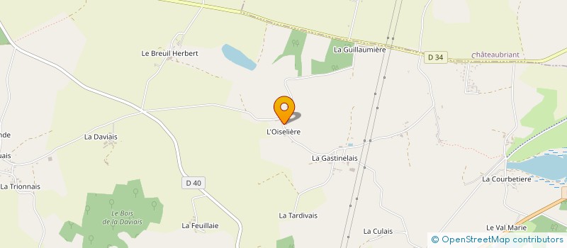 localisation de l'entreprise MONSIEUR LUC MOURGUYE  SAINT-AUBIN-DES-CHATEAUX