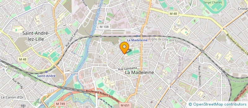 localisation de l'entreprise MONSIEUR LUC MOYART à LA MADELEINE