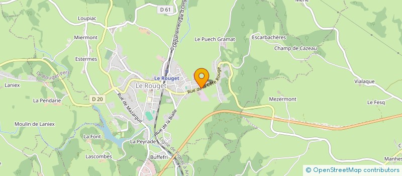 localisation de l'entreprise MONSIEUR LUC NESONSON à LE ROUGET-PERS