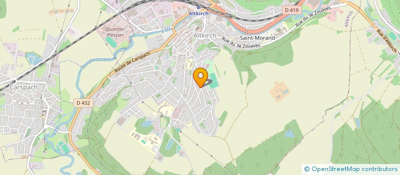 localisation de l'entreprise MONSIEUR LUC NUSSBAUMER  ALTKIRCH