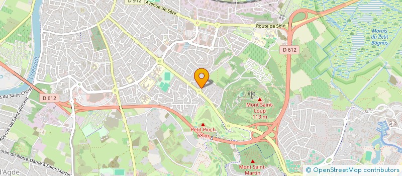 localisation de l'entreprise MONSIEUR LUC-OLIVIER MOREAU  AGDE