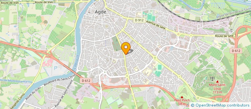 localisation de l'entreprise MONSIEUR LUC OLIVIER SANCHEZ à AGDE