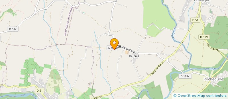 localisation de l'entreprise MONSIEUR LUC OLLIER  ROCHEGUDE