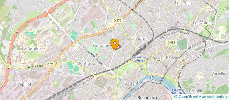 localisation de l'entreprise MONSIEUR LUC PAIN  BESANCON