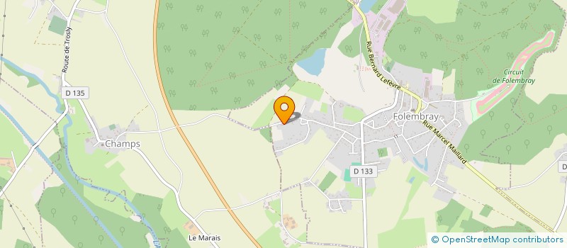 localisation de l'entreprise MONSIEUR LUC PALANDRI  FOLEMBRAY