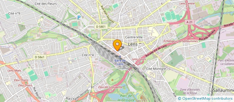 localisation de l'entreprise MONSIEUR LUC PALAVIT  LENS