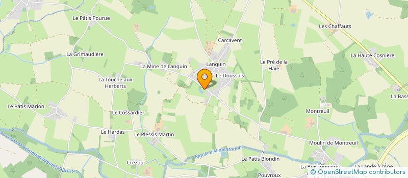 localisation de l'entreprise MONSIEUR LUC PASCREAU  NORT-SUR-ERDRE