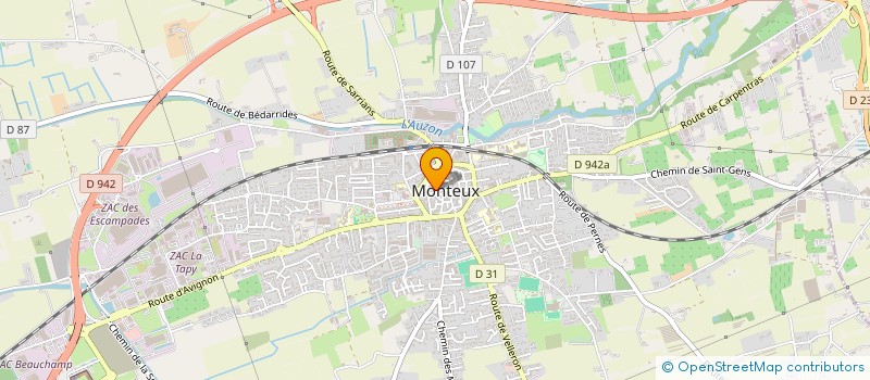 localisation de l'entreprise MONSIEUR LUC PASSEREL à MONTEUX