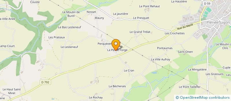 localisation de l'entreprise MONSIEUR LUC PELARD  PLESTAN