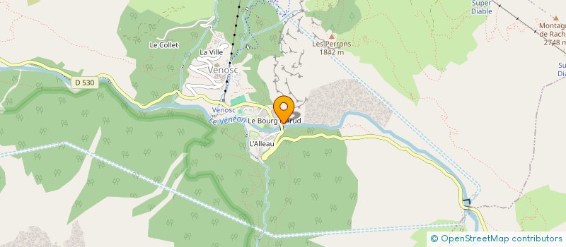 localisation de l'entreprise MONSIEUR LUC PELISSON  LES DEUX ALPES