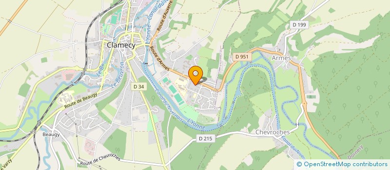 localisation de l'entreprise MONSIEUR LUC PELISSON à CLAMECY