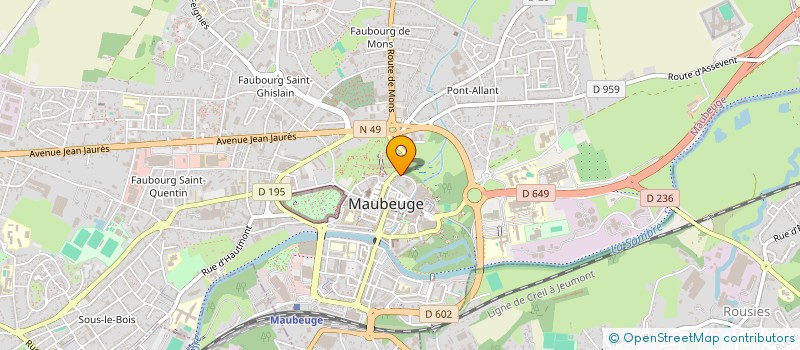 localisation de l'entreprise MONSIEUR LUC PENCHANGOU  MAUBEUGE