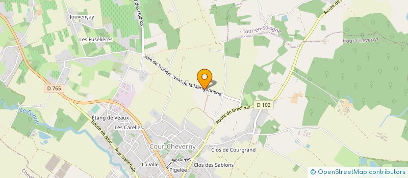 localisation de l'entreprise MONSIEUR LUC PERCHER  COUR-CHEVERNY