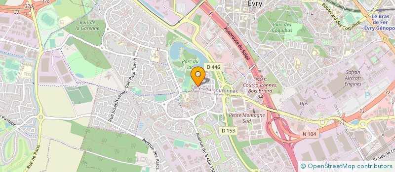 localisation de l'entreprise MONSIEUR LUC PERCHERON  EVRY-COURCOURONNES