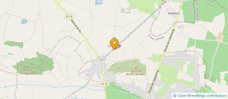 localisation de l'entreprise MONSIEUR LUC PEREZ  CUXAC-D'AUDE