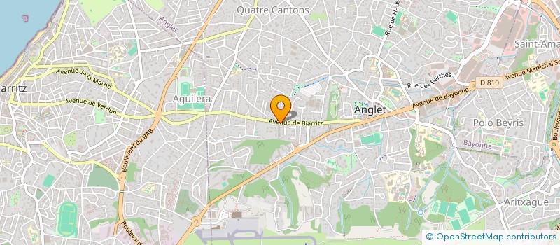 localisation de l'entreprise MONSIEUR LUC PERISSE à ANGLET