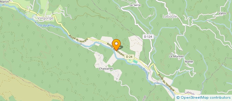 localisation de l'entreprise MONSIEUR LUC PERRIER  VALGORGE