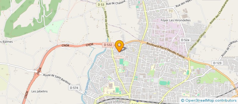 localisation de l'entreprise MONSIEUR LUC PERRIOLAT  ROMANS-SUR-ISERE